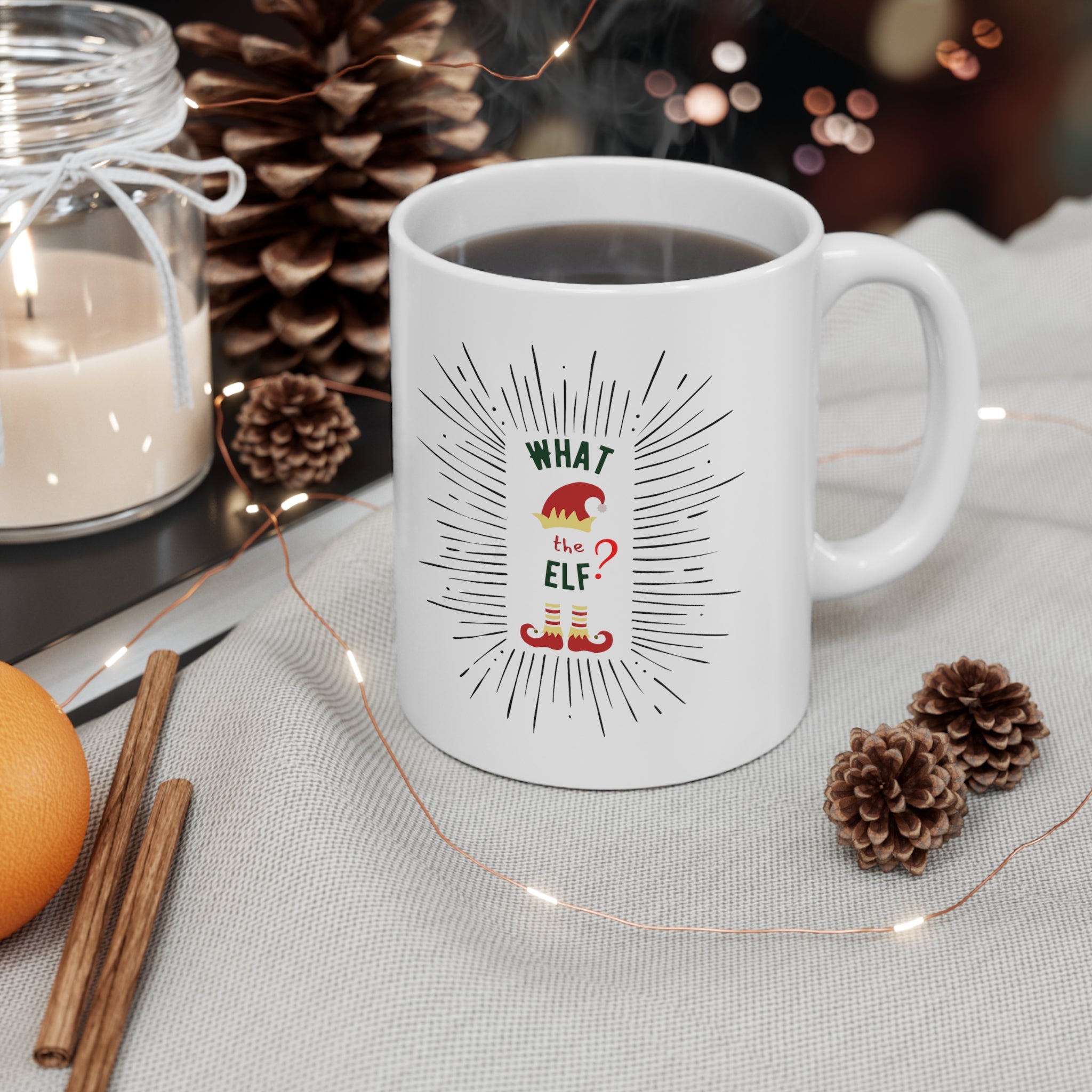 Christmas What the Elf Mug - MrsClutterWorth