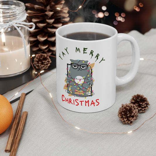 Grumpy Catmas Mug - MrsClutterWorth