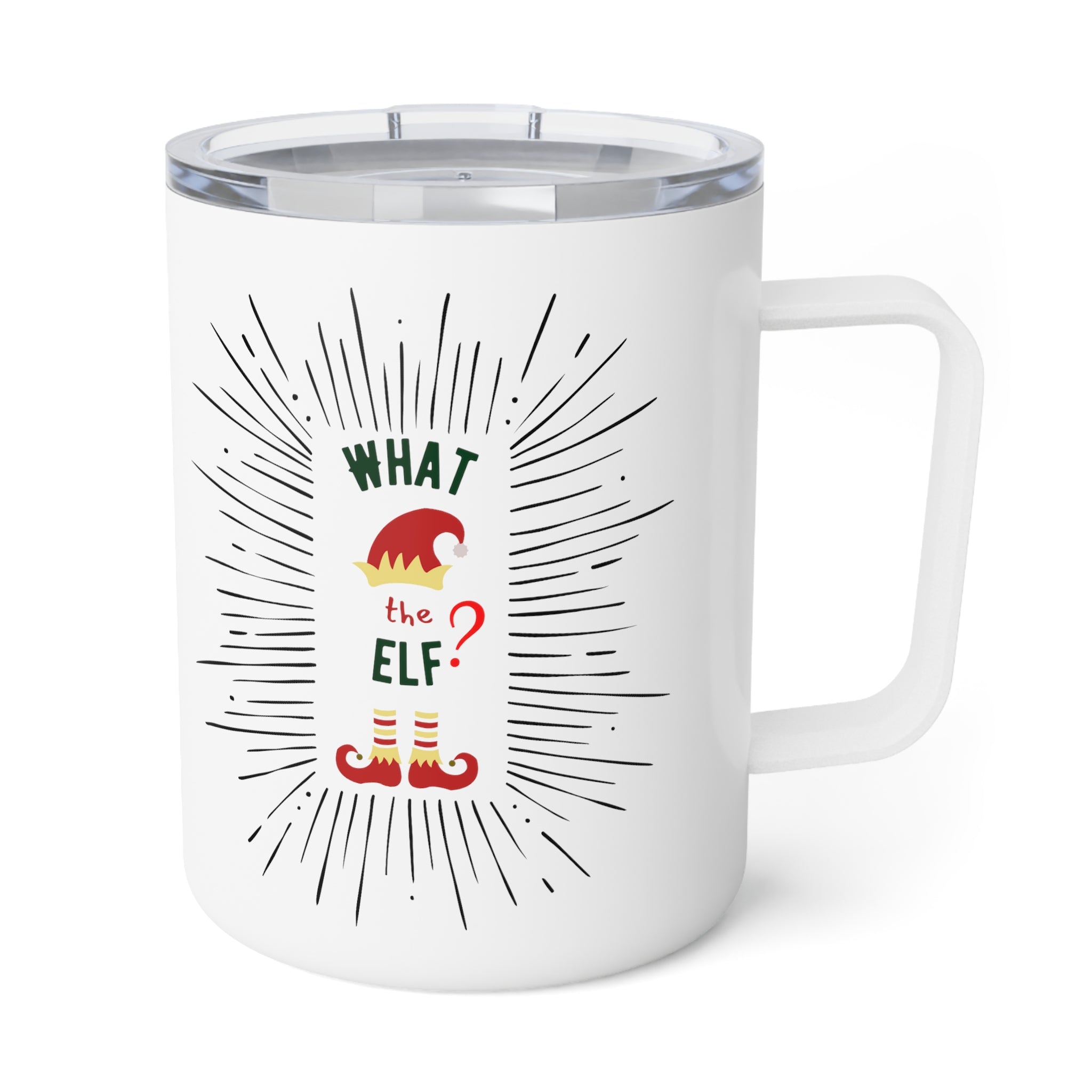 Christmas What the Elf Insulated Mug - MrsClutterWorth