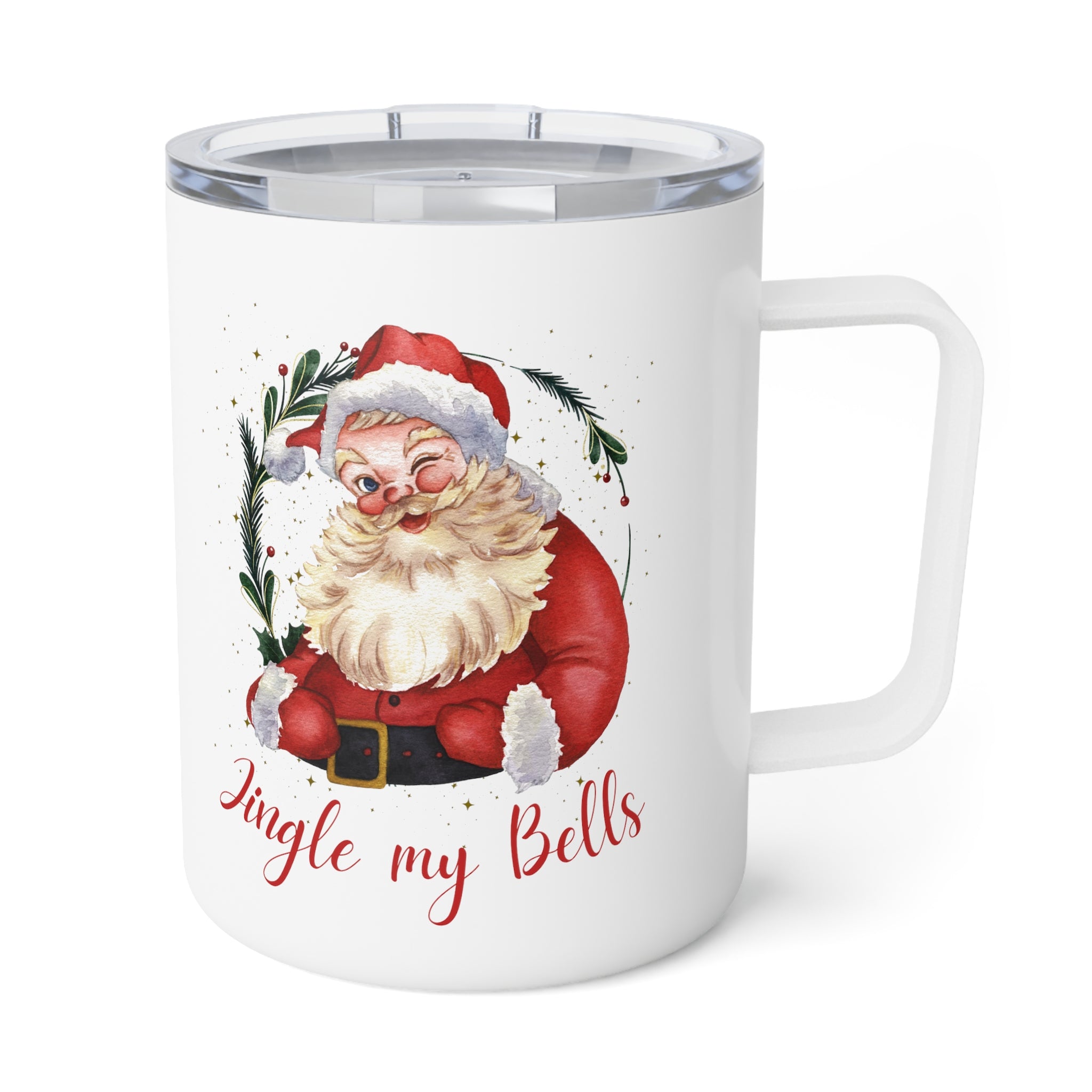 Santa Insulated Mug - MrsClutterWorth