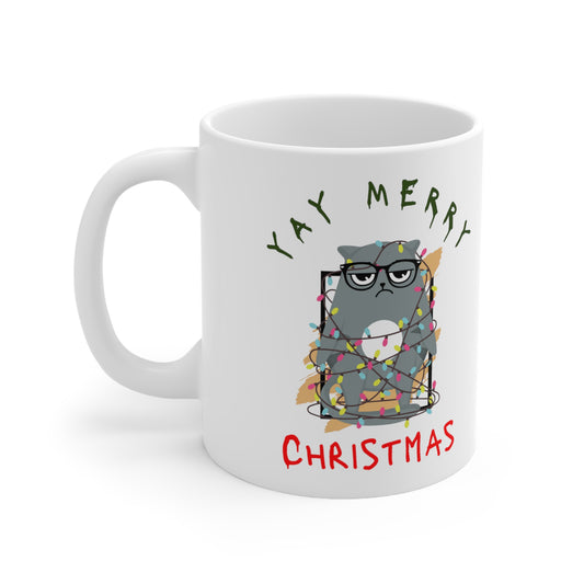 Grumpy Catmas Mug - MrsClutterWorth