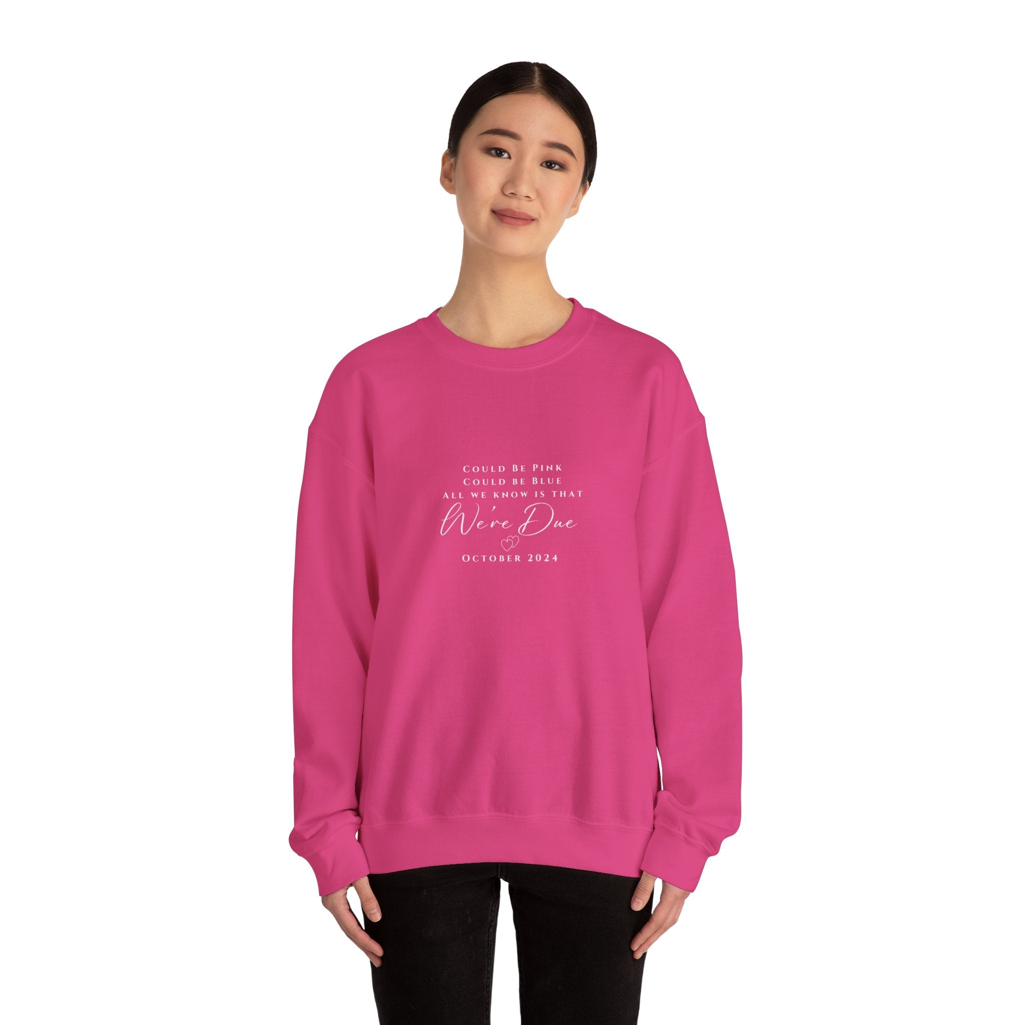 Bundle of Joy Pregnancy Reveal Unisex Crewneck Sweatshirt - MrsClutterWorth