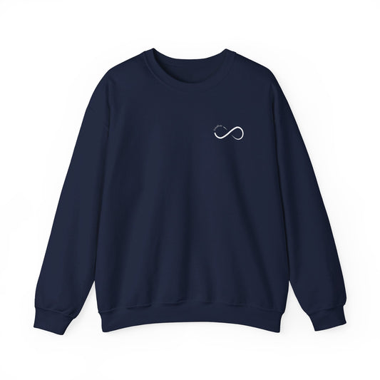 Love you to Infinity: Unisex Crewneck Sweatshirt - MrsClutterWorth