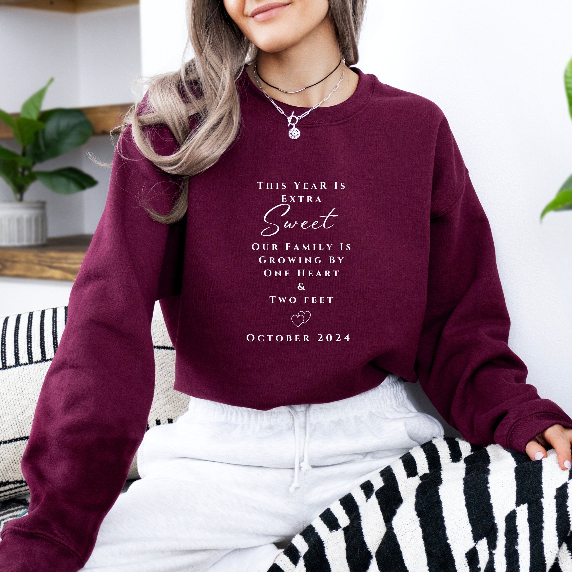 Baby on Board Reveal Unisex Crewneck Sweatshirt - MrsClutterWorth