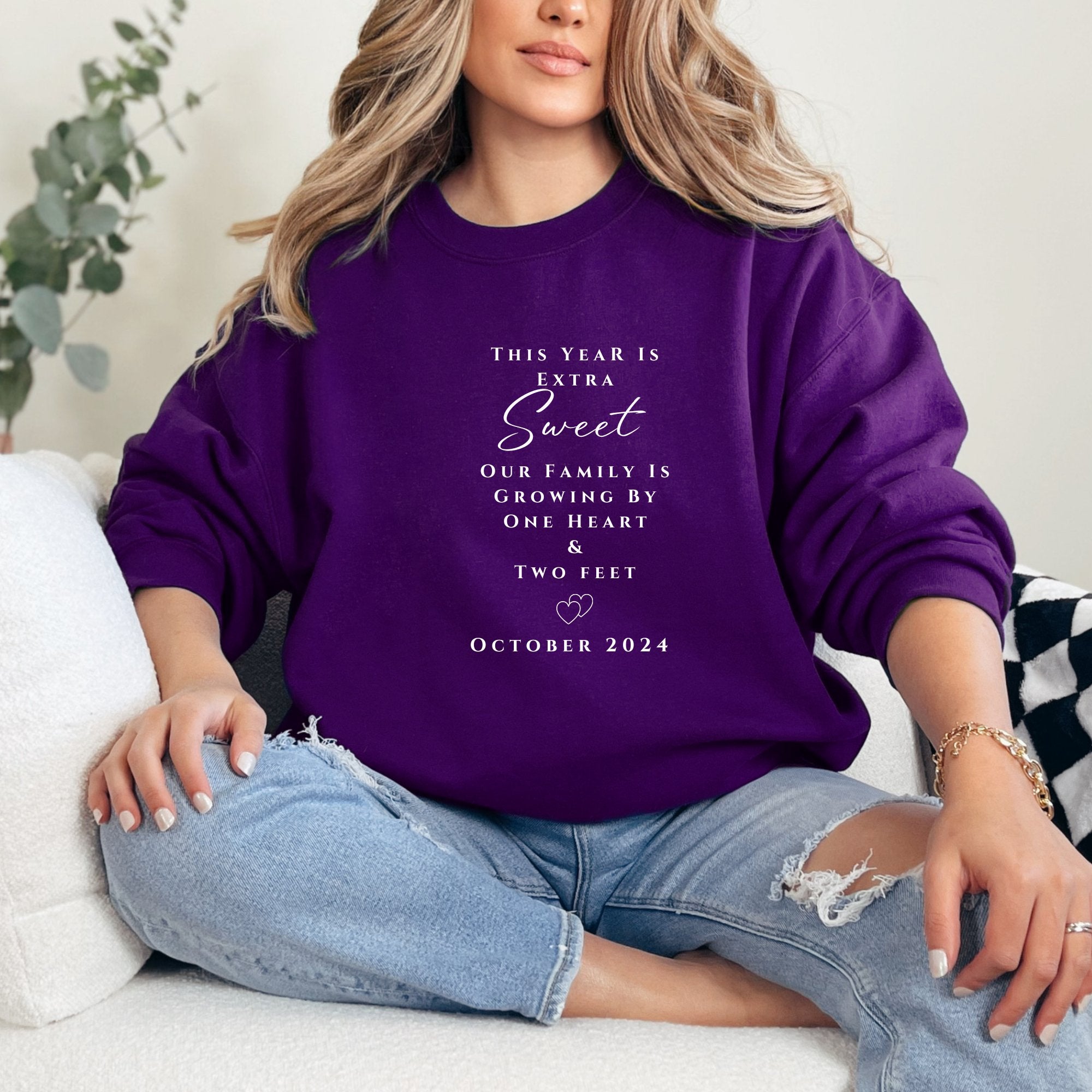 Baby on Board Reveal Unisex Crewneck Sweatshirt - MrsClutterWorth