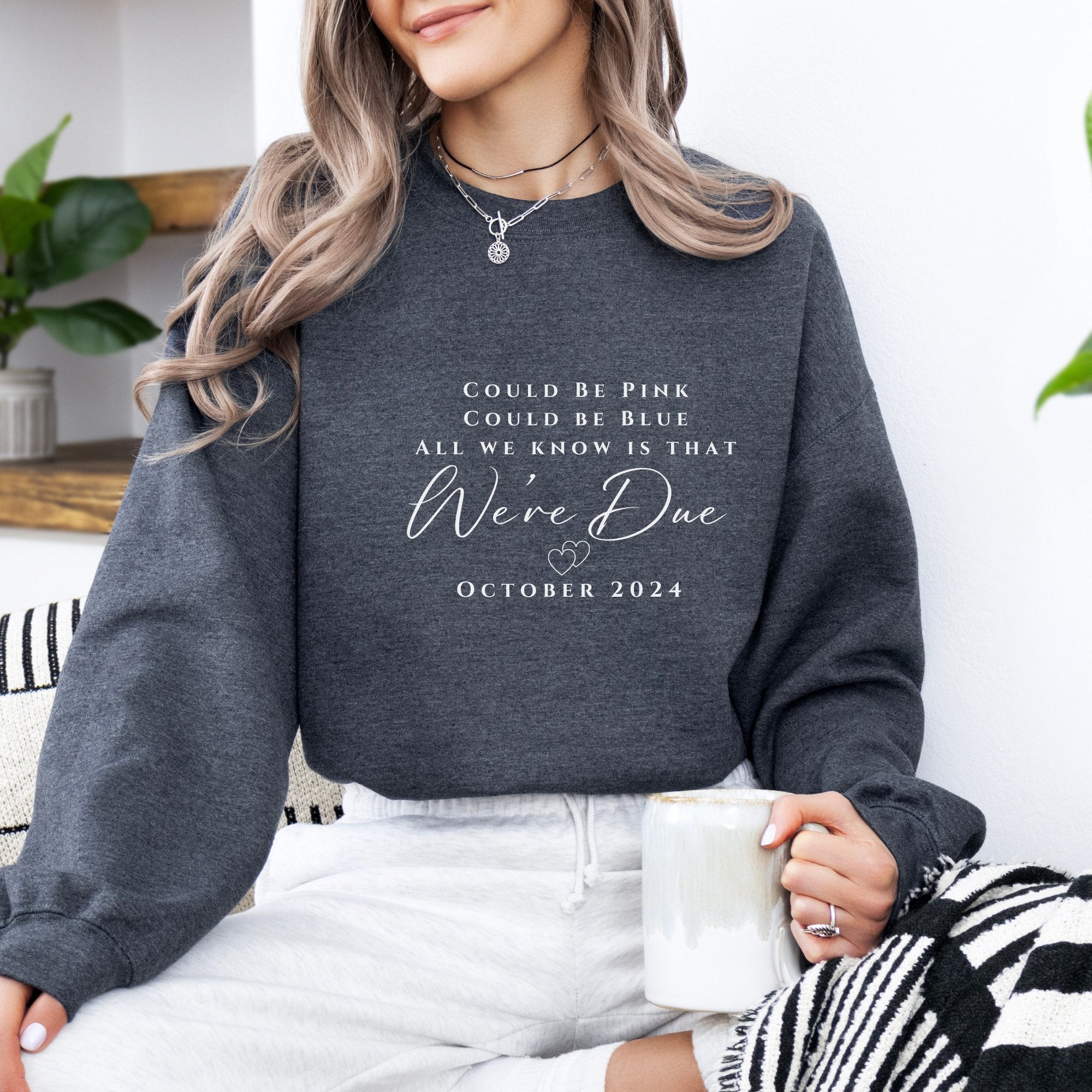 Bundle of Joy Pregnancy Reveal Unisex Crewneck Sweatshirt - MrsClutterWorth