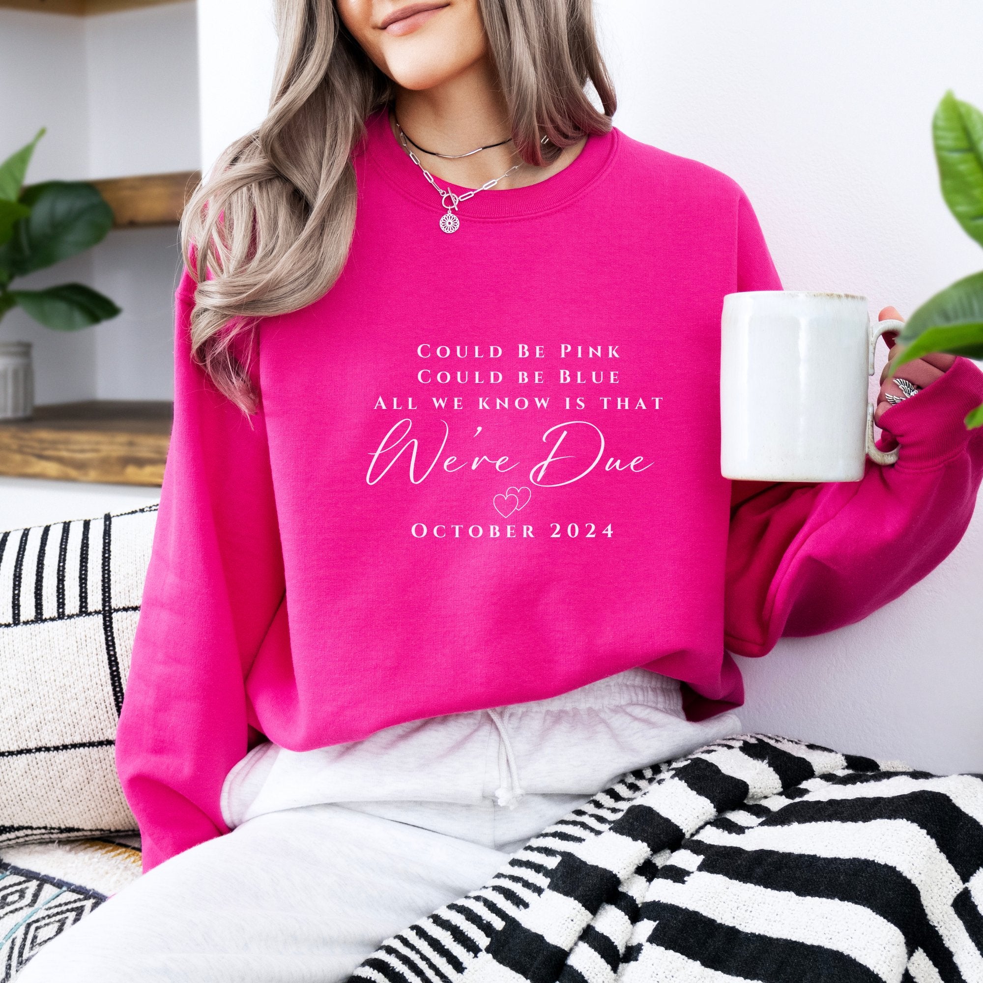 Bundle of Joy Pregnancy Reveal Unisex Crewneck Sweatshirt - MrsClutterWorth