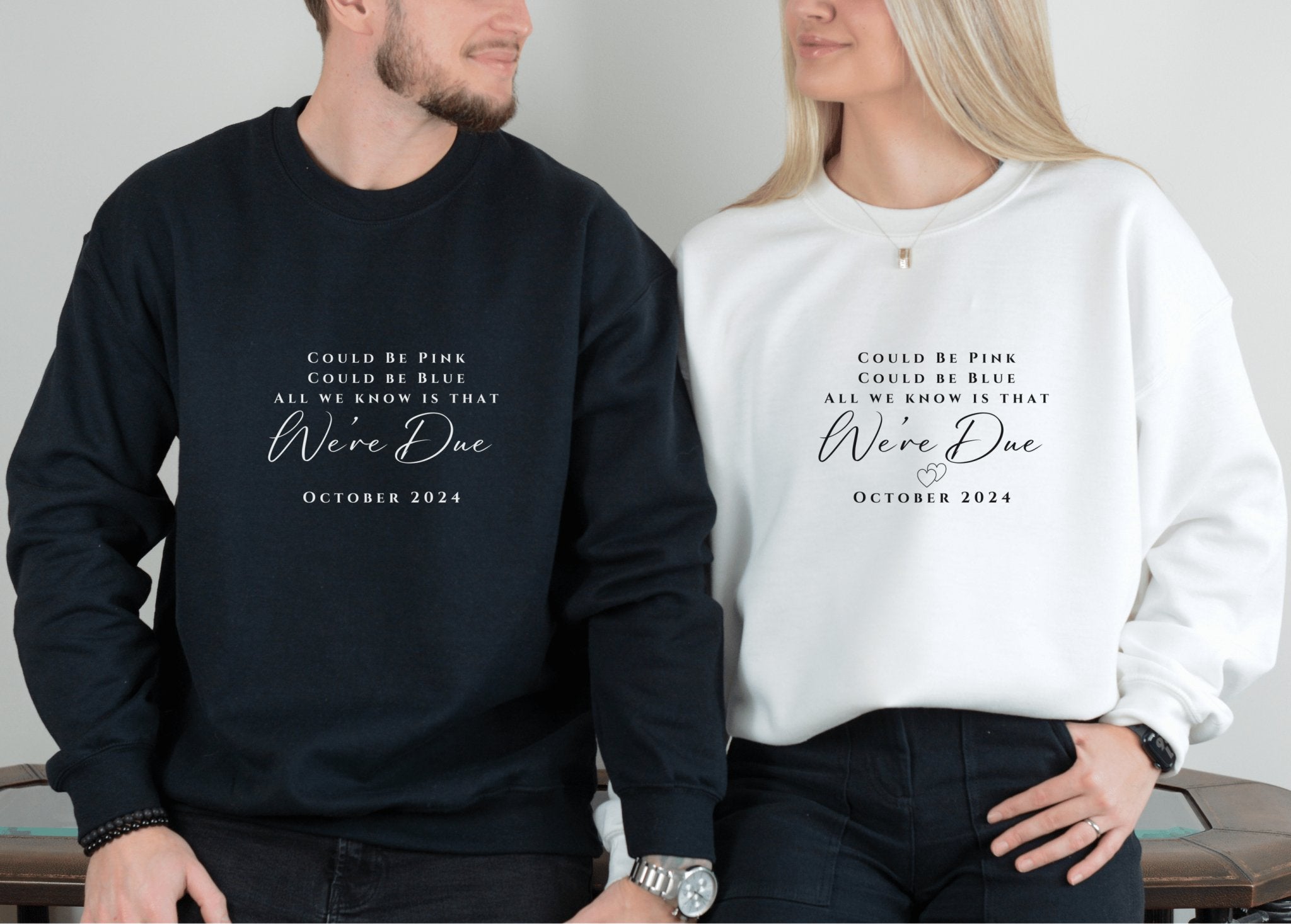 Bundle of Joy Pregnancy Reveal Unisex Crewneck Sweatshirt - MrsClutterWorth