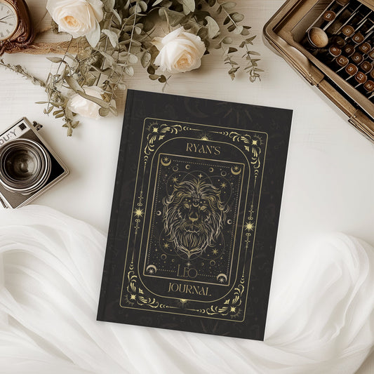 Leo’s Legacy: Sleek Custom Journal - MrsClutterWorth